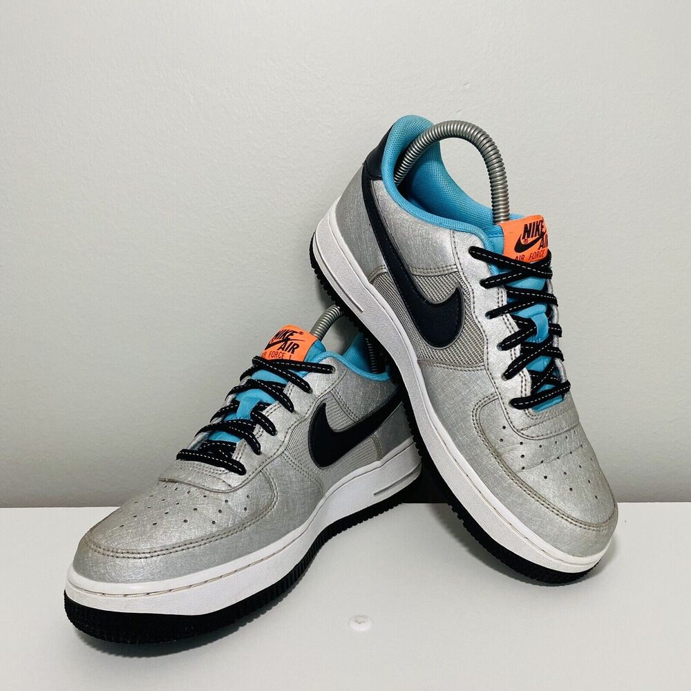 Nike Air Force 1 One Low Boys 6Y Shoes Silver Gray Space To Dream CW6011-001 - Picture 10 of 12